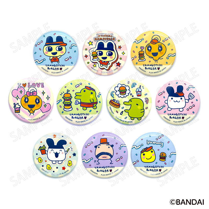 "Tamagotchi" Welcome Burger Can Badge Collection