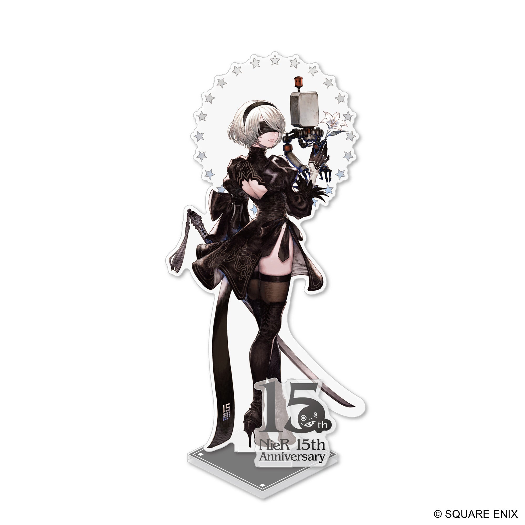 "NieR" Series 15th Anniversary Acrylic Stand 2B & Pod 042