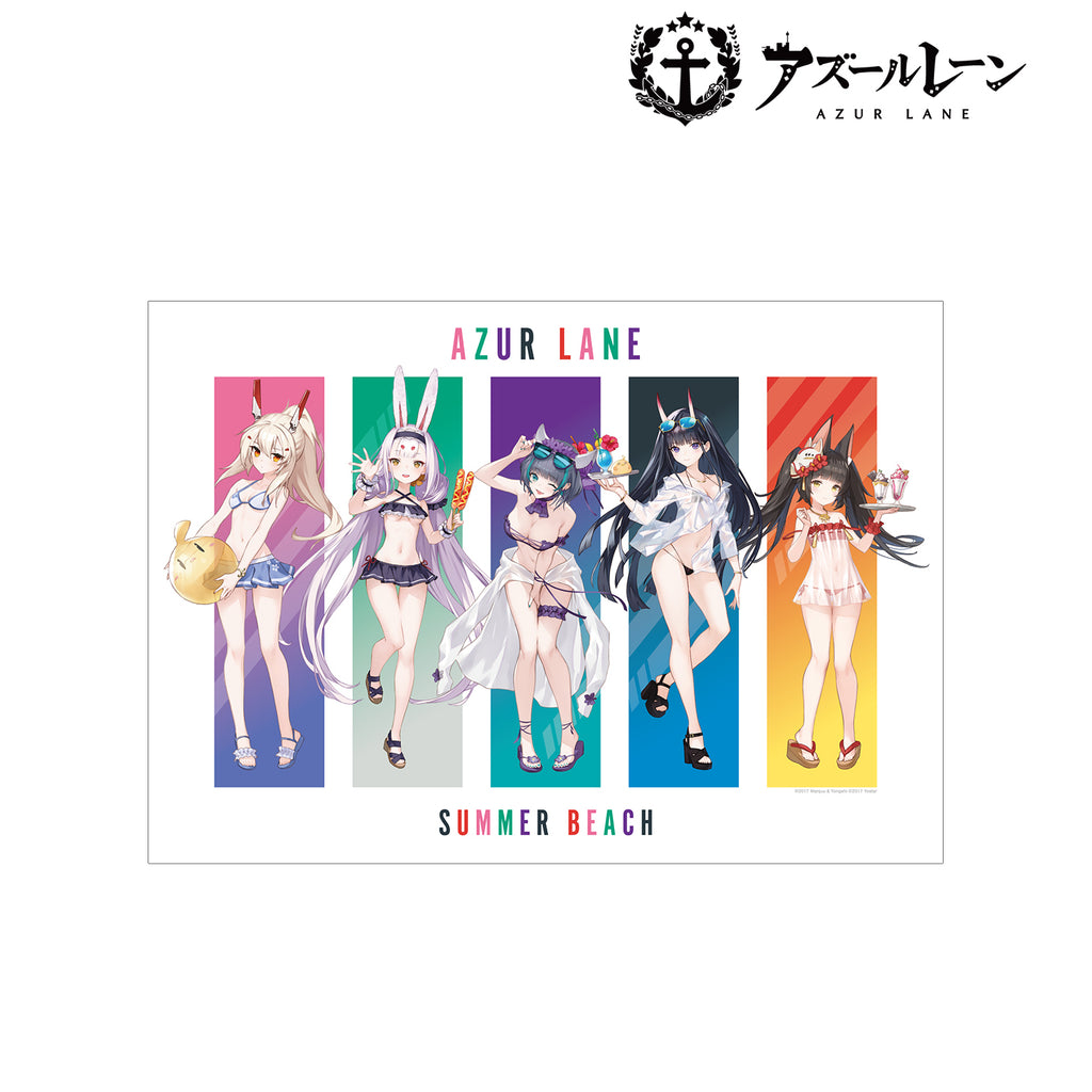 "Azur Lane" Original Illustration Group Swimwear Ver. A3 Matted Poster