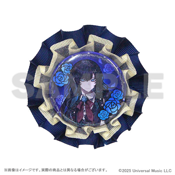 Ado Rosette Ribbon Key Chain with Can Badge