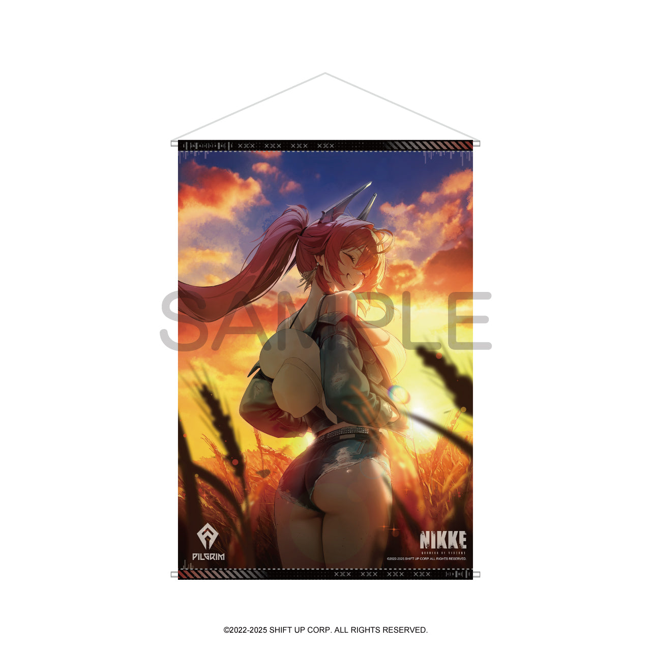 "Goddess of Victory: Nikke" B2 Tapestry Red Hood - Retro Days