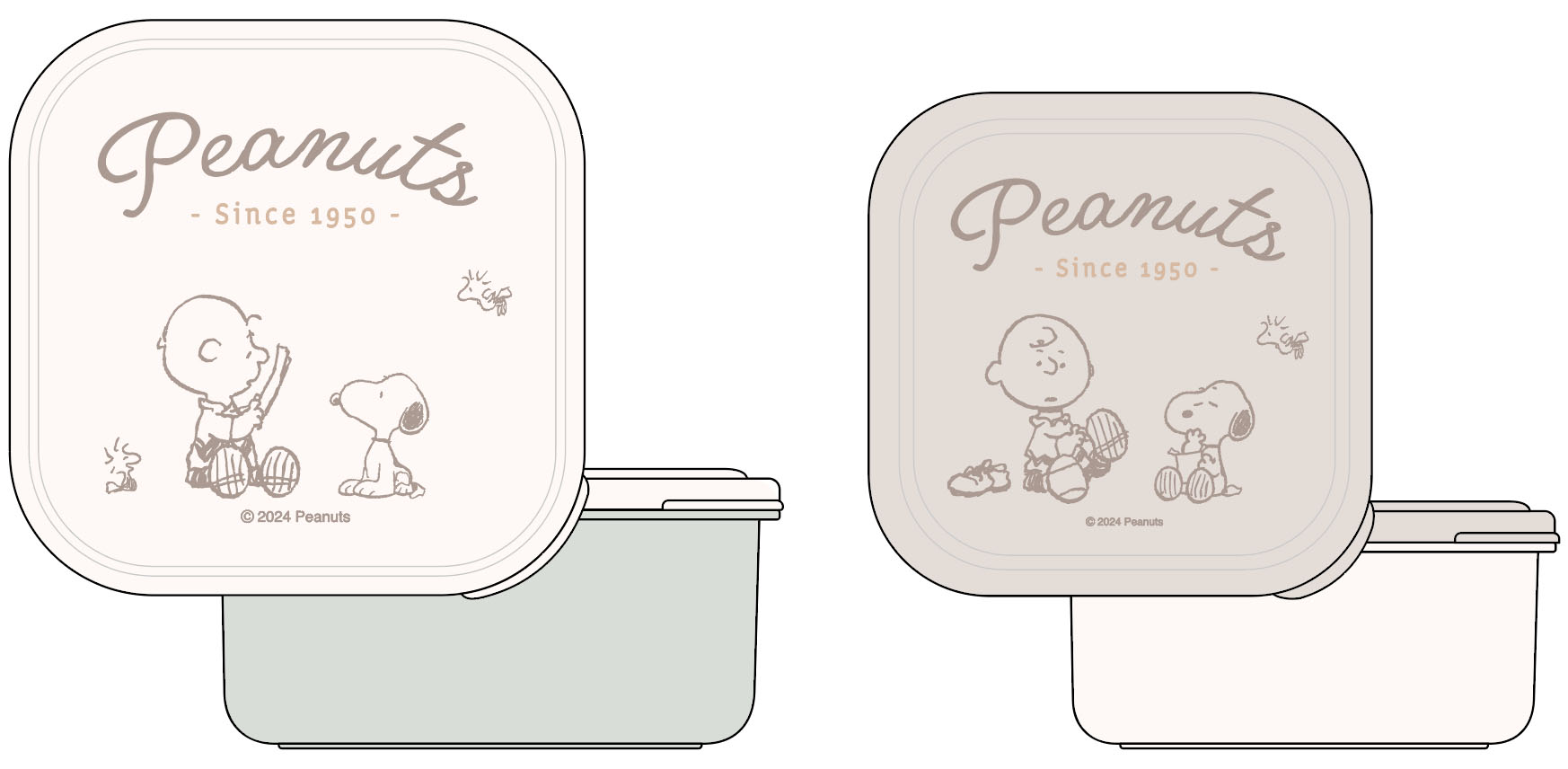 "Peanuts" Sealed Container 2P Set SSP-22