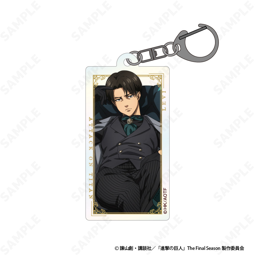"Attack on Titan" Aurora Acrylic Key Chain 4 Levi (Dignified)