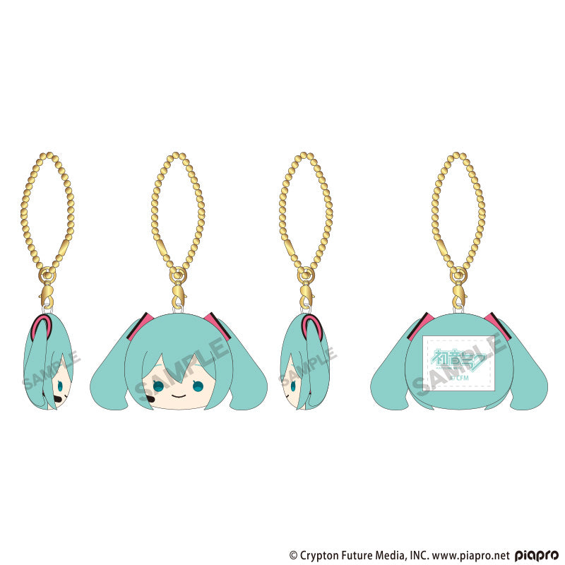 Hatsune Miku Petafure Key Chain Hatsune Miku Hannari Face