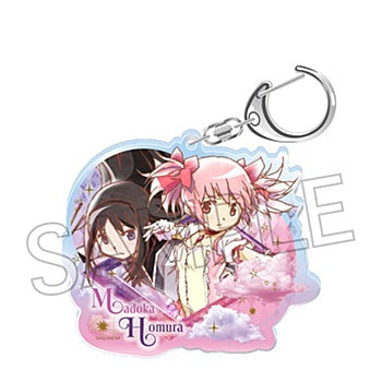 "Puella Magi Madoka Magica" Vintage Series Acrylic Key Chain Vol. 2 Madoka & Homura