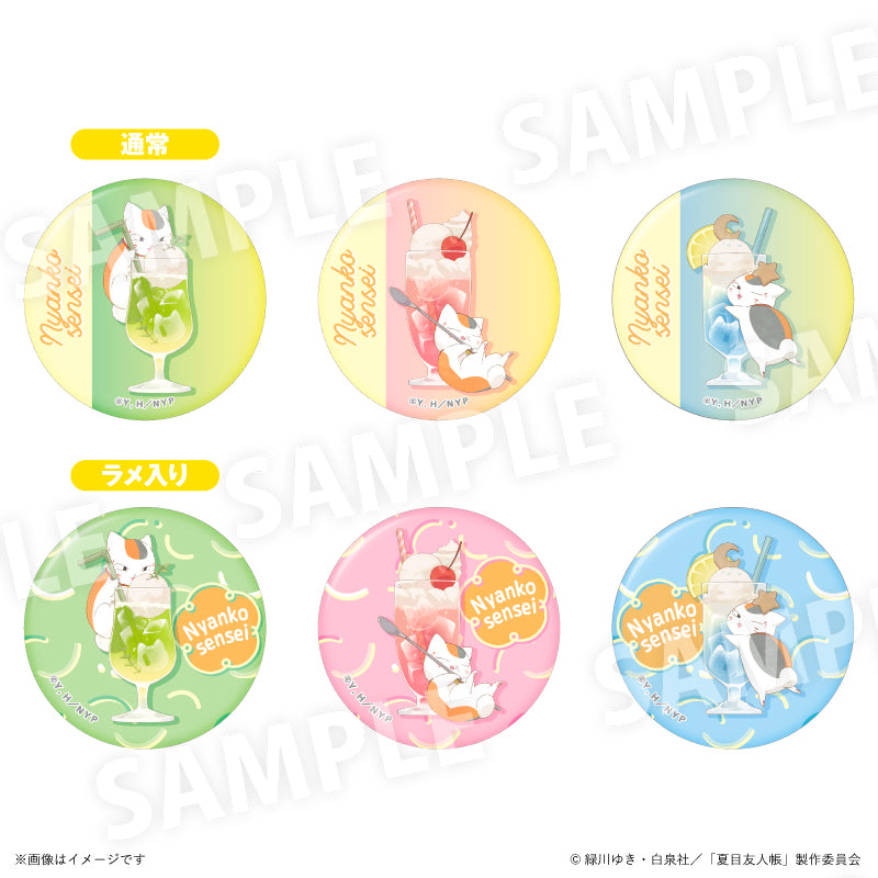 "Natsume's Book of Friends" Nyanko-sensei Colorful Soda Ver. Trading Can Badge