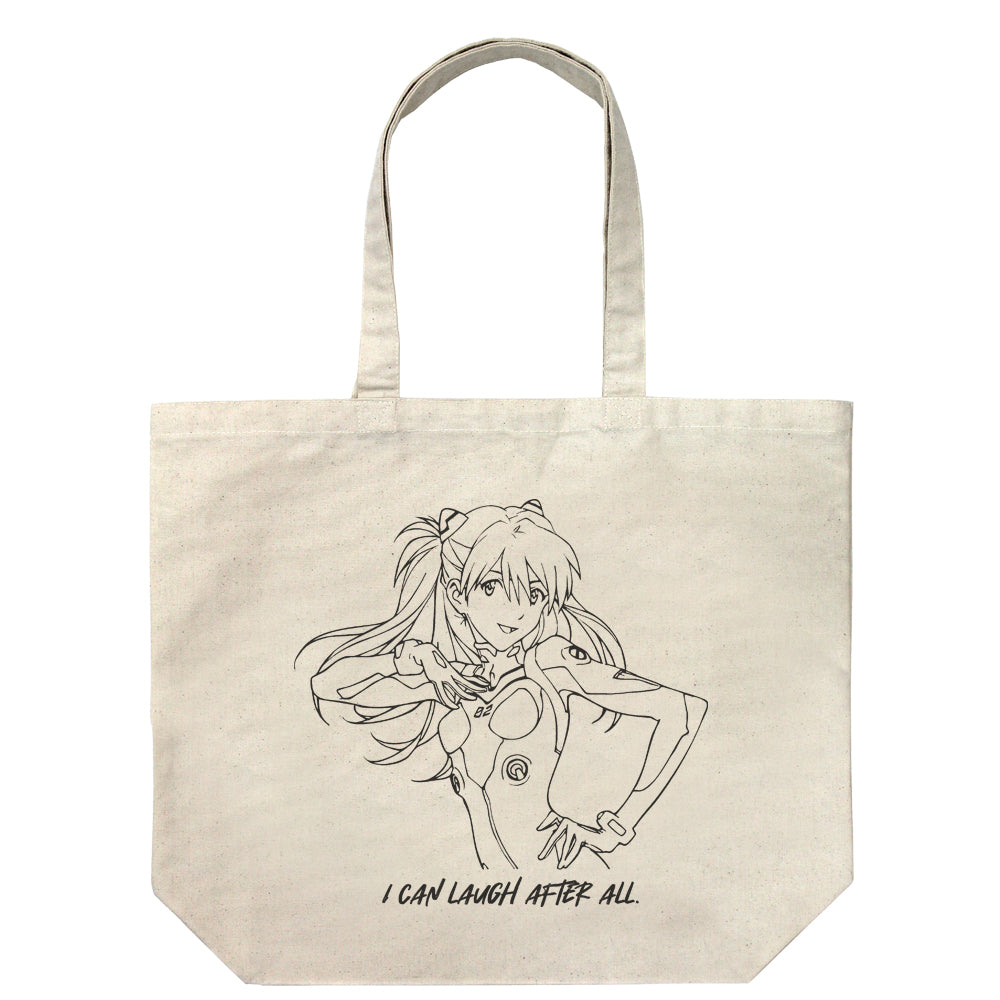 "Evangelion" Shikinami Asuka Langley Large Tote Bag Natural