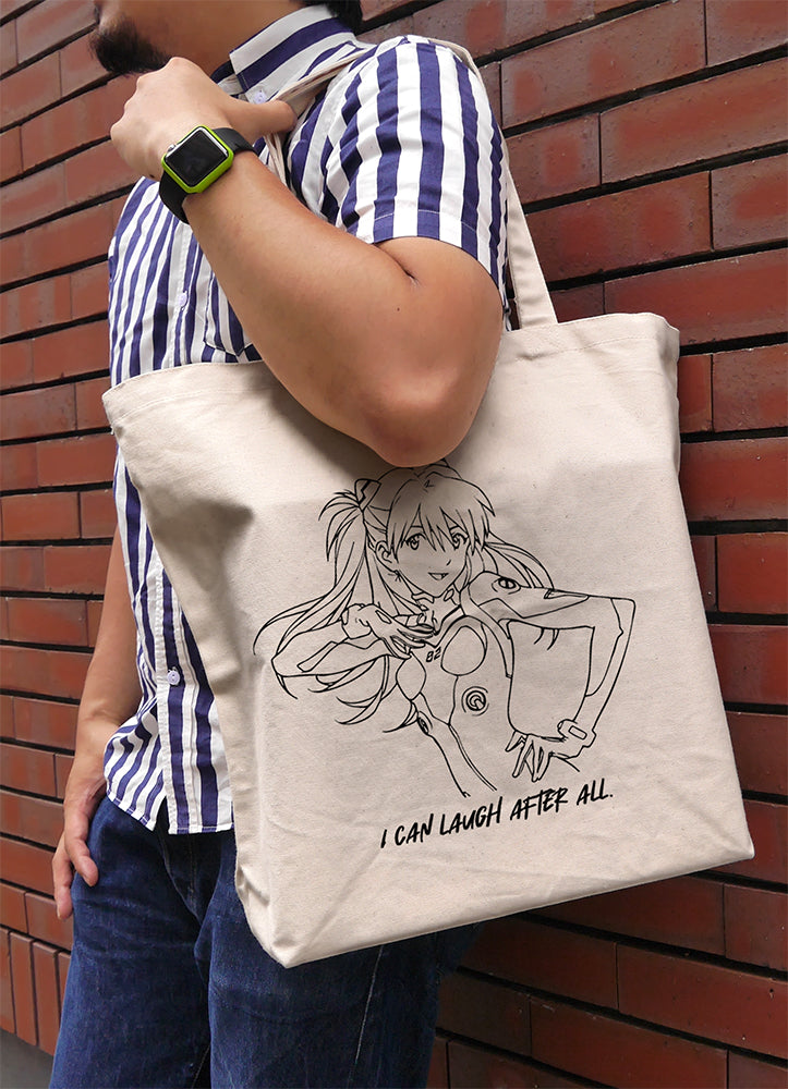 "Evangelion" Shikinami Asuka Langley Large Tote Bag Natural