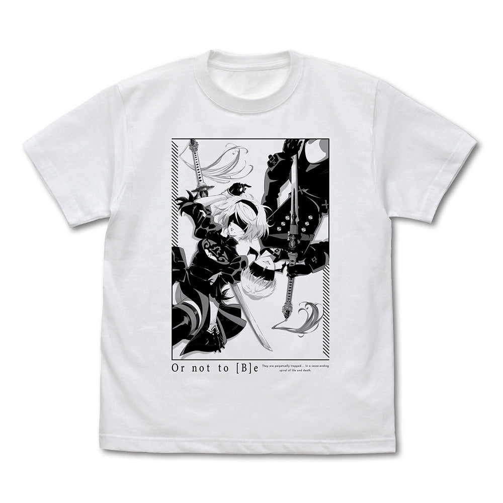 "NieR:Automata Ver1.1a" 2B & 9S T-shirt White (XL Size)