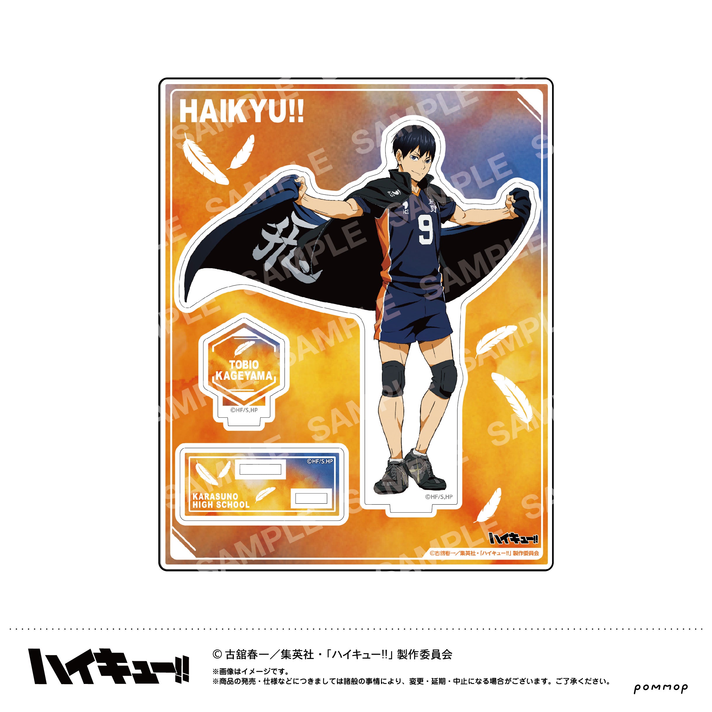"Haikyu!!" Acrylic Stand -Banner Copyright Vol. 1- B Kageyama Tobio