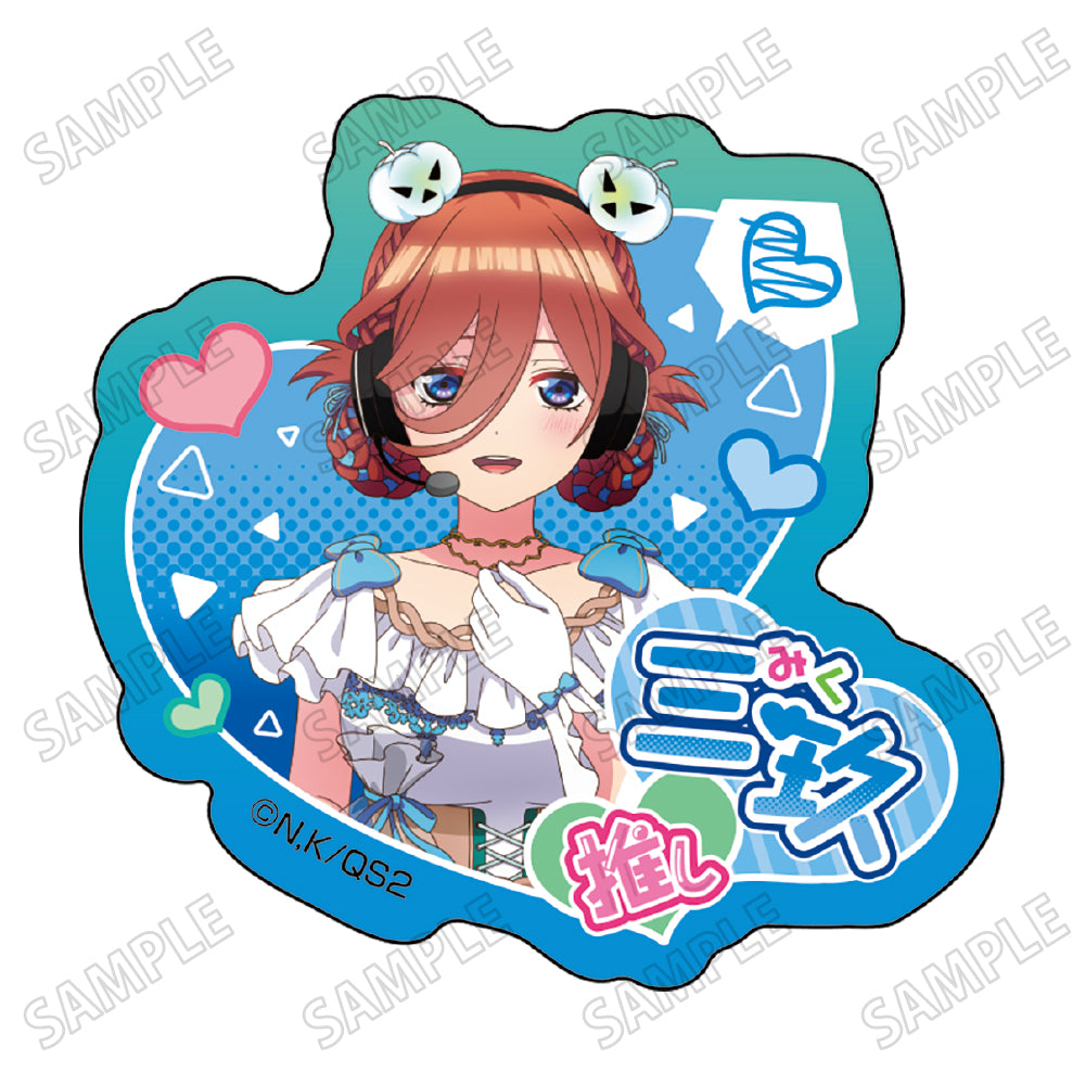 Magazine Heroine Festival 2024 "The Quintessential Quintuplets Specials 2" Original Illustration Acrylic Badge 3 Nakano Miku