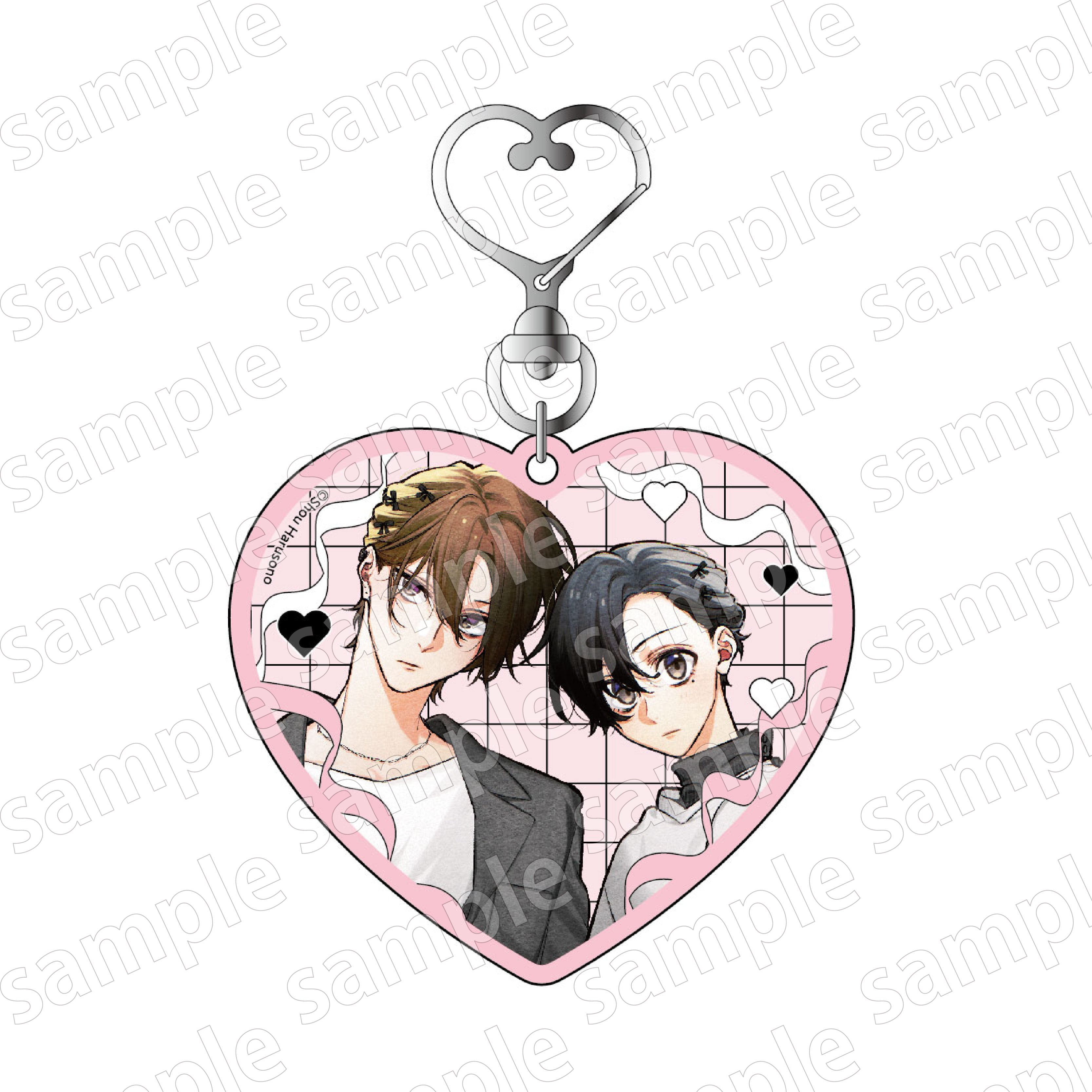 "Sasaki and Miyano" Acrylic Key Chain BLACK&PINK Ver.