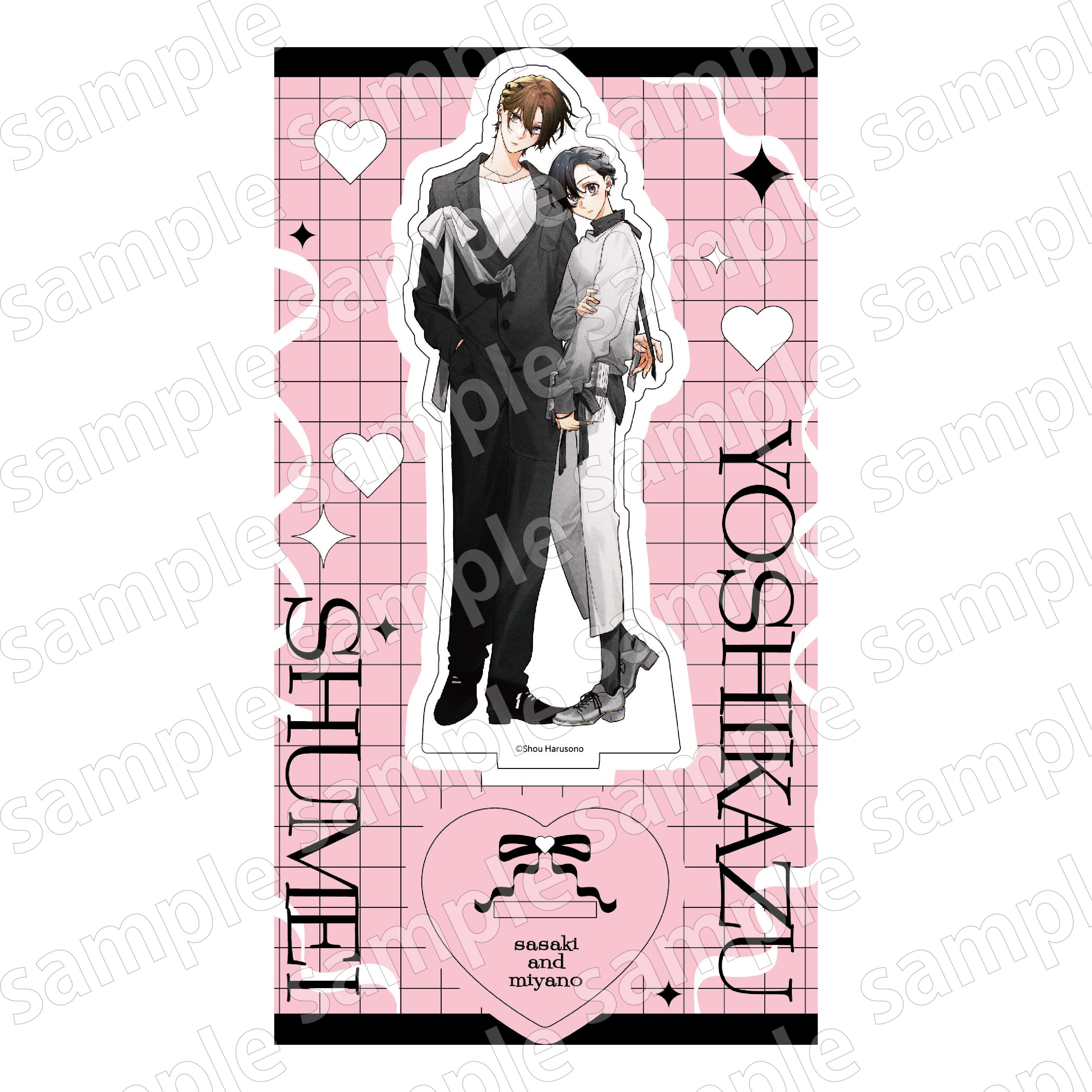 "Sasaki and Miyano" Acrylic Stand BLACK&PINK Ver.