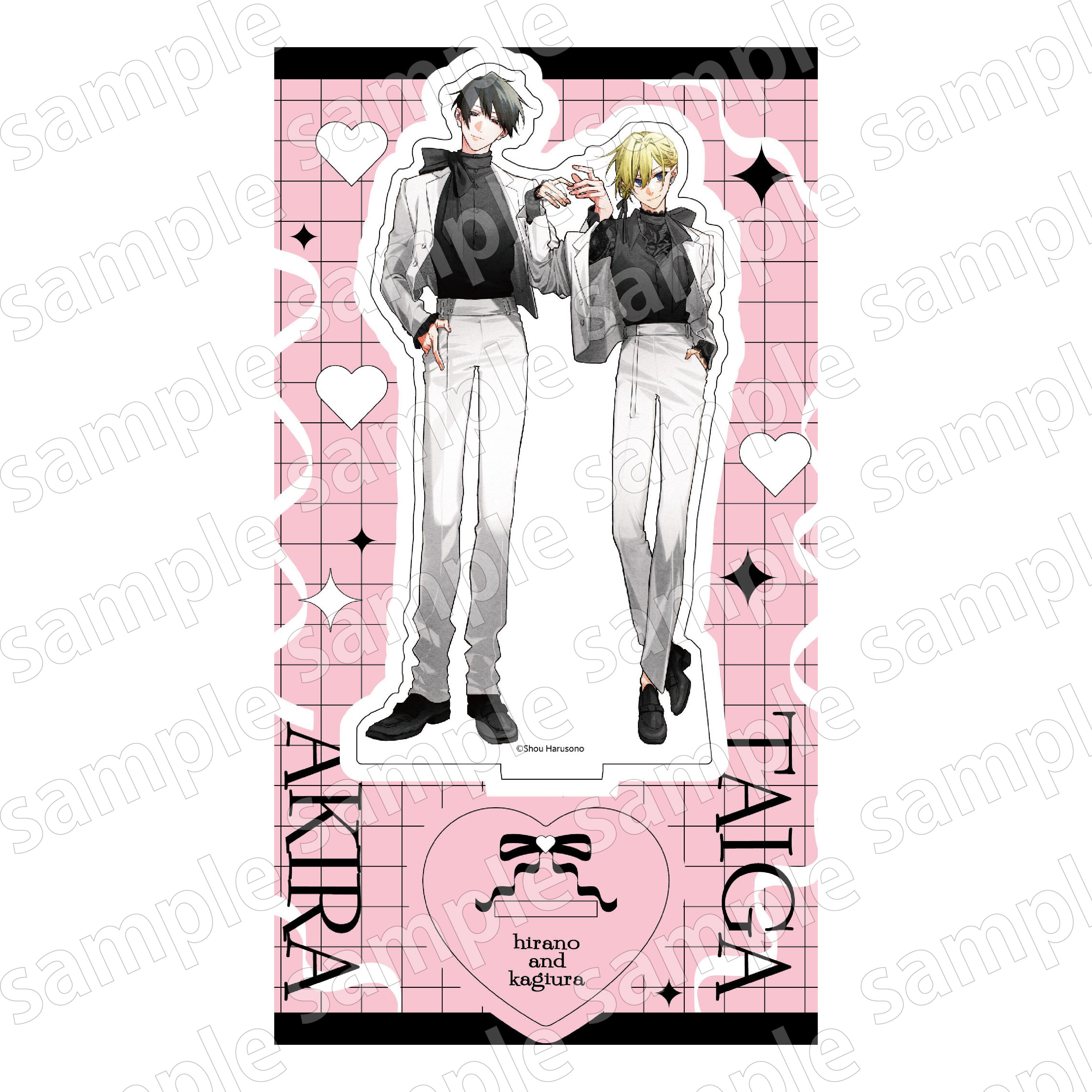 "Hirano and Kagiura" Acrylic Stand BLACK&PINK Ver.