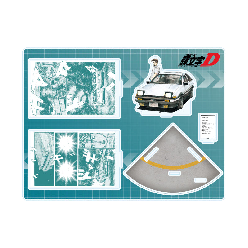 Acrylic Diorama "Initial D" 01 Design A (Official Illustration)
