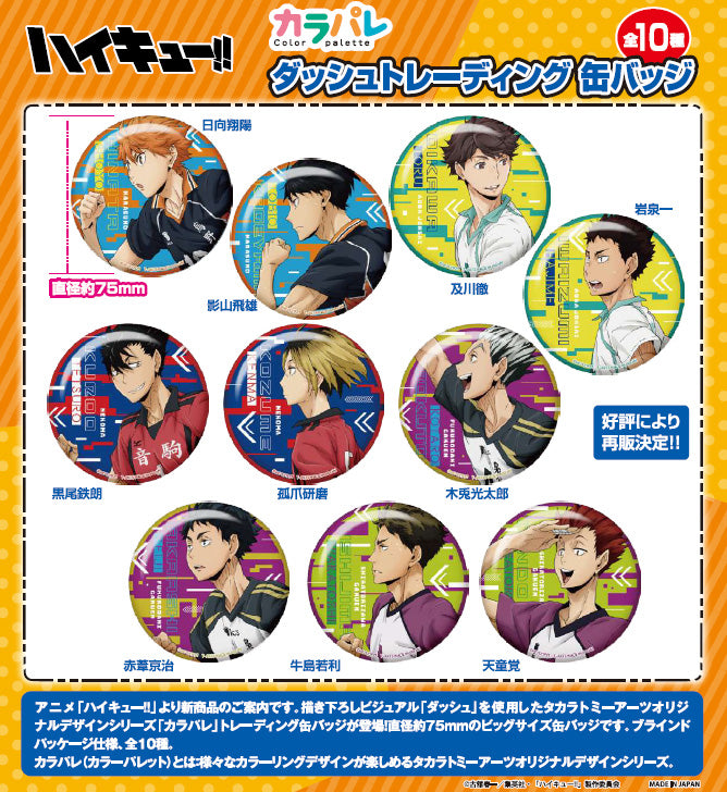 Color Palette "Haikyu!!" Dash Trading Can Badge