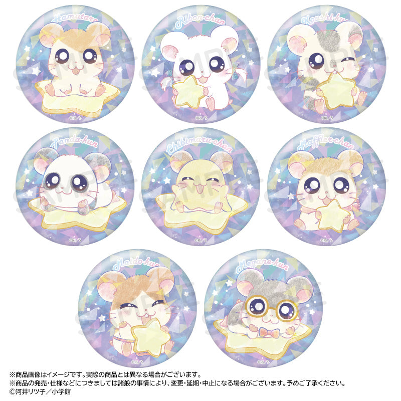 Tottoko Hamutaro -Twinkle Dreams- Kirakira Trading Can Badge
