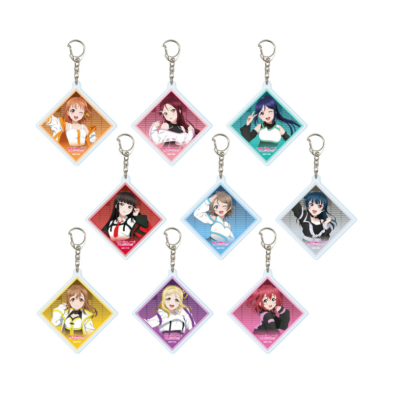 Acrylic Key Chain "Love Live! Sunshine!!" 01 Cyber Neon Ver. (Original Illustration)