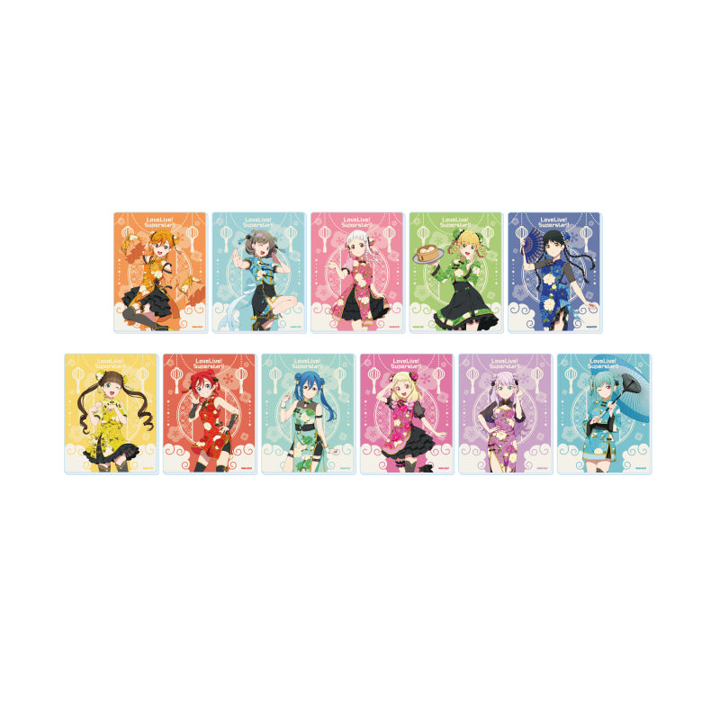 Acrylic Card Love Live! Superstar!! 02 China Dress Style Costume Ver. (Original Illustration)