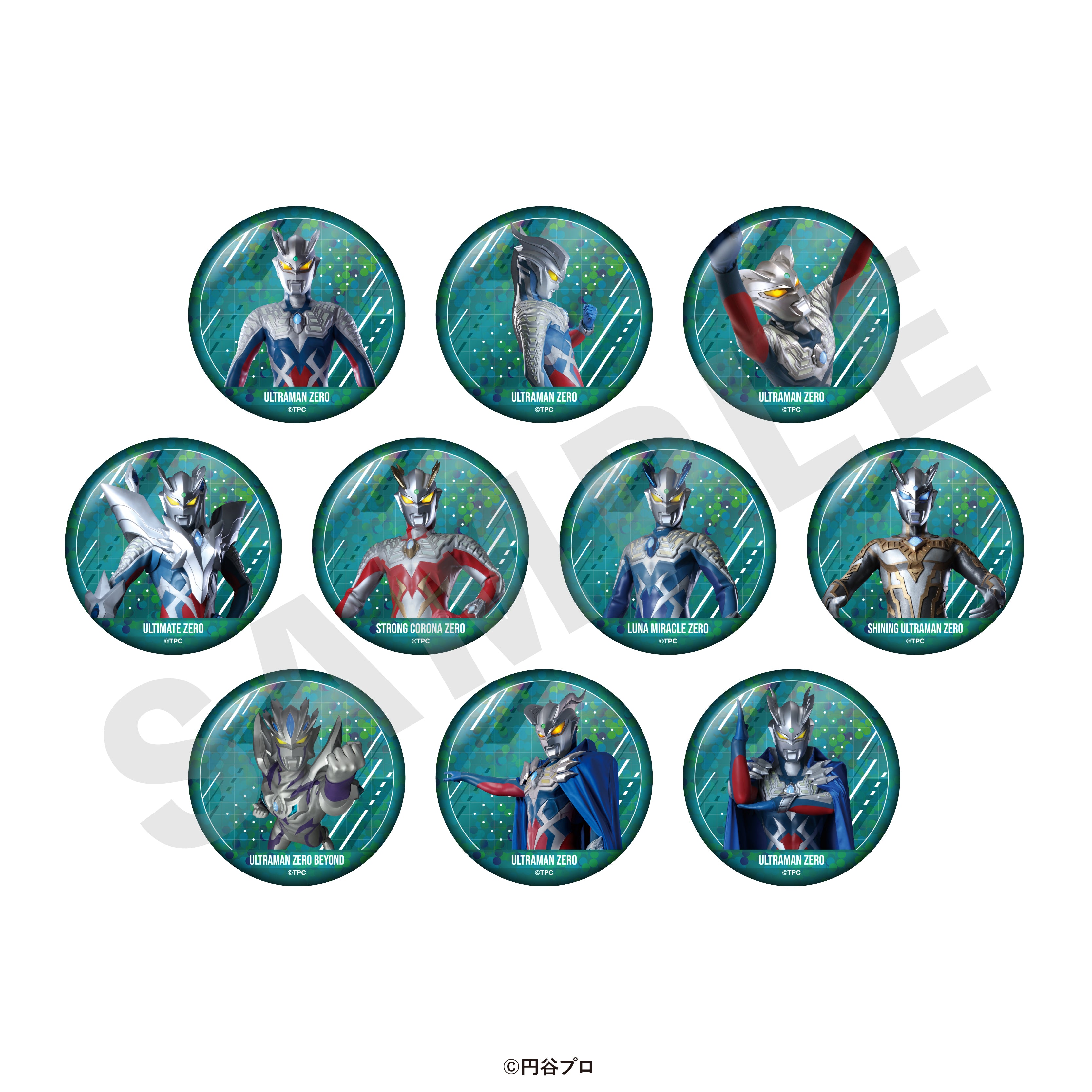 "Ultraman" Series Trading Oshi Can Badge Ultraman Zero