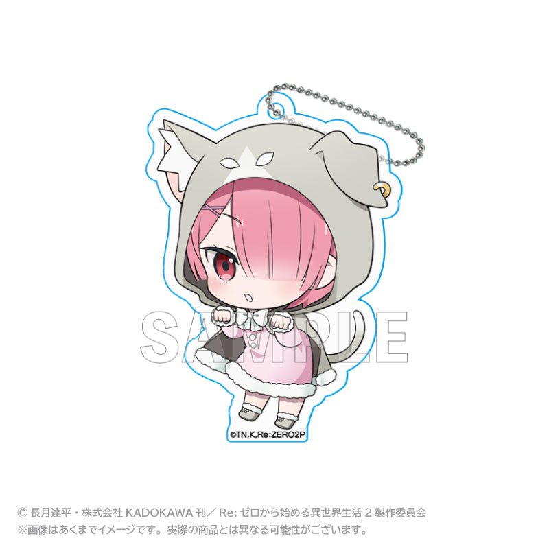 "Re:Zero kara Hajimeru Isekai Seikatsu" Acrylic Key Chain (Pack Hooded Cloak Ver.) Ram