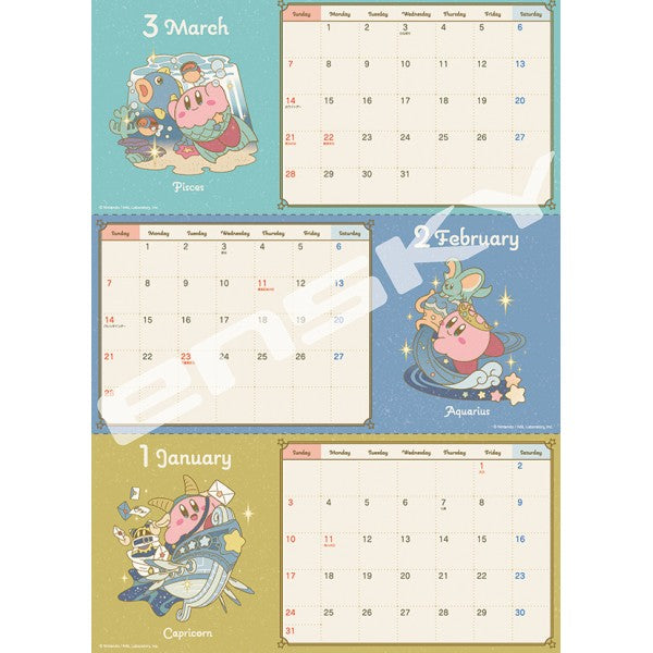 "Kirby" Horoscope 2027 Calendar