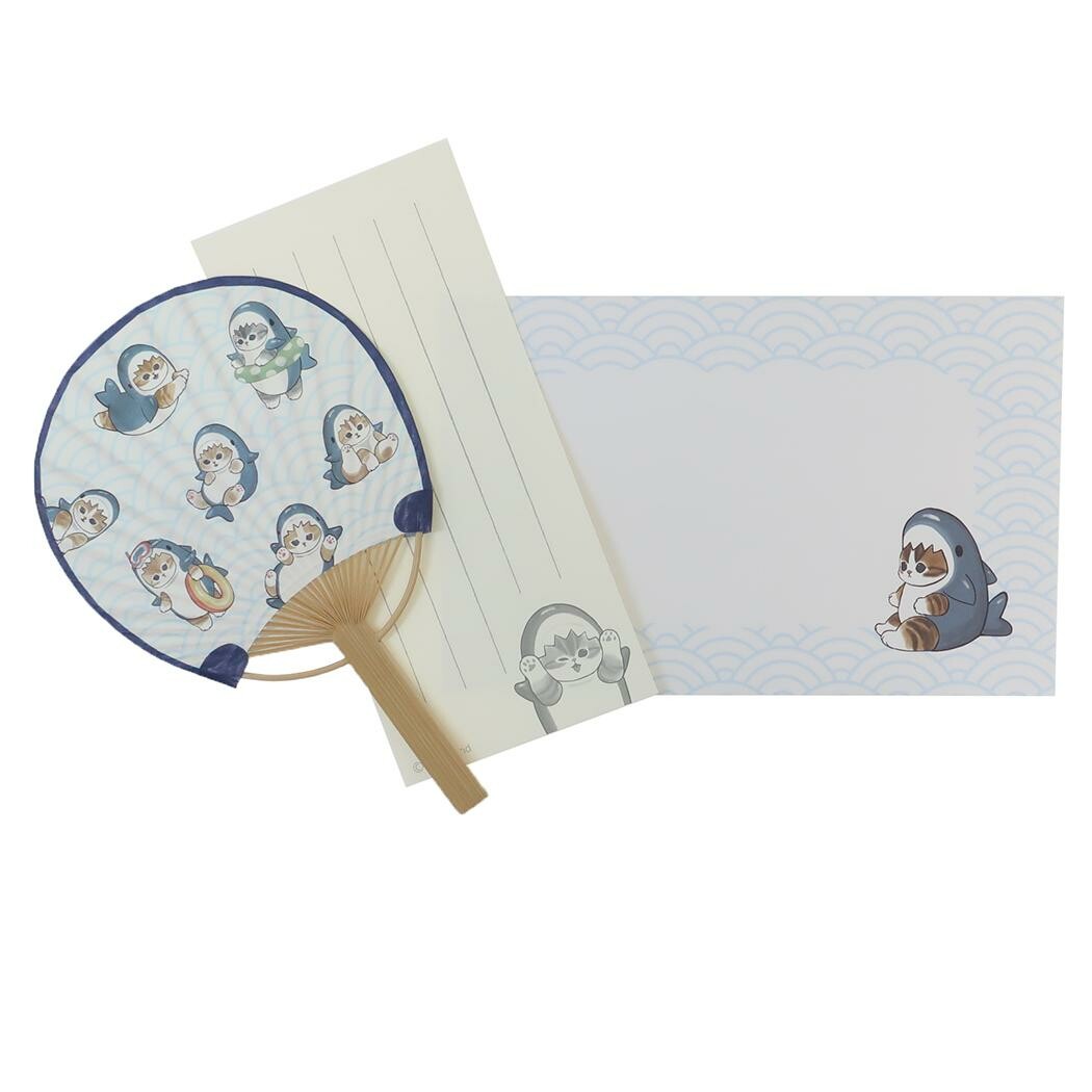 mofusand Bamboo Uchiwa Fan (Shark)