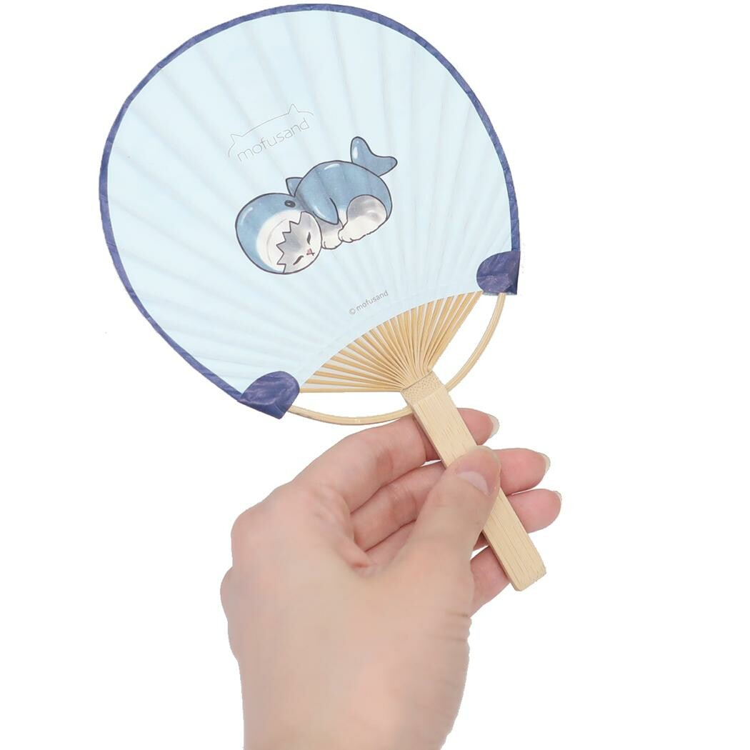 mofusand Bamboo Uchiwa Fan (Shark)