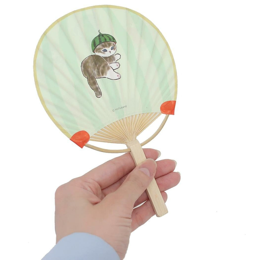 mofusand Bamboo Uchiwa Fan (Watermelon)