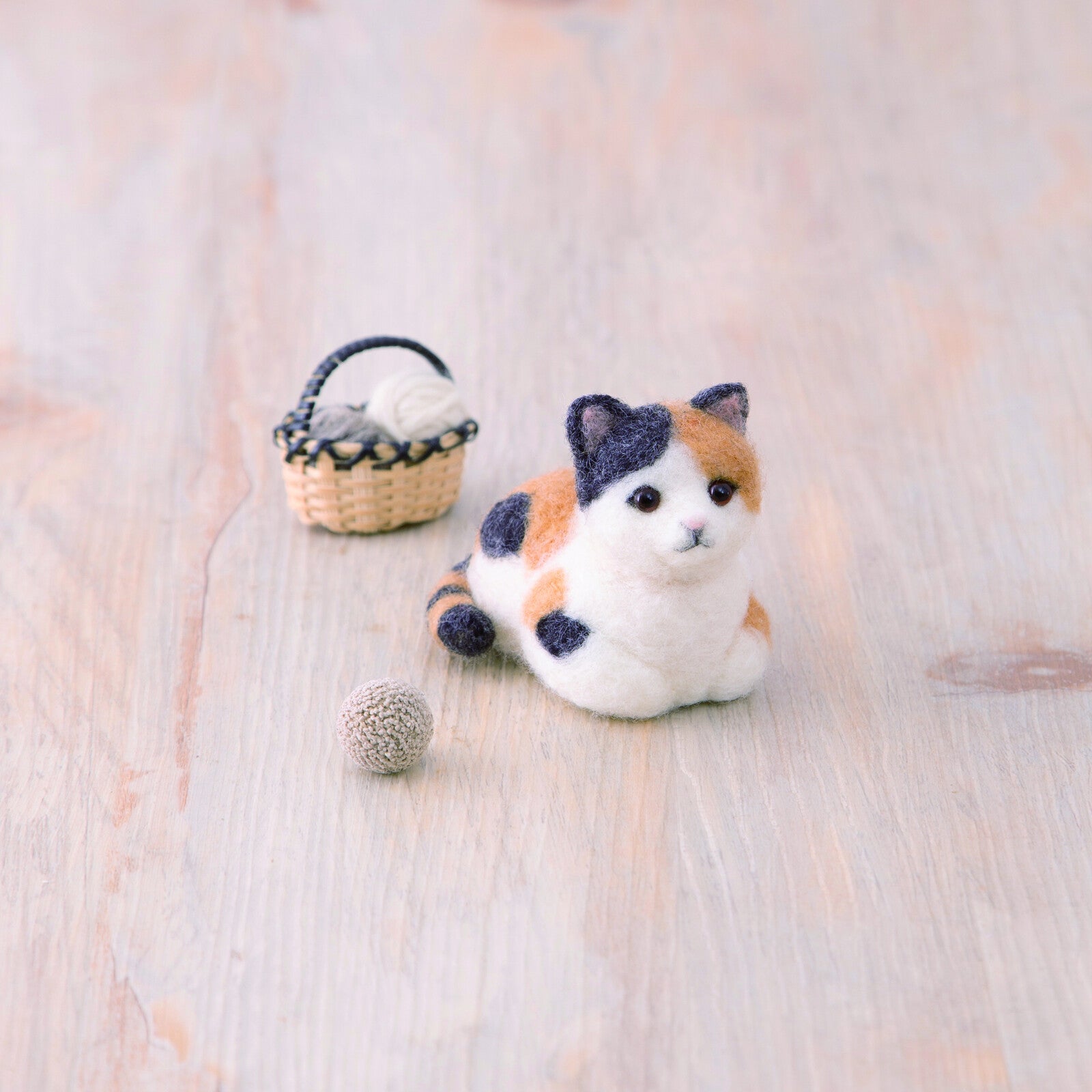 Calico cat [Wool felt] [Handmade kit]