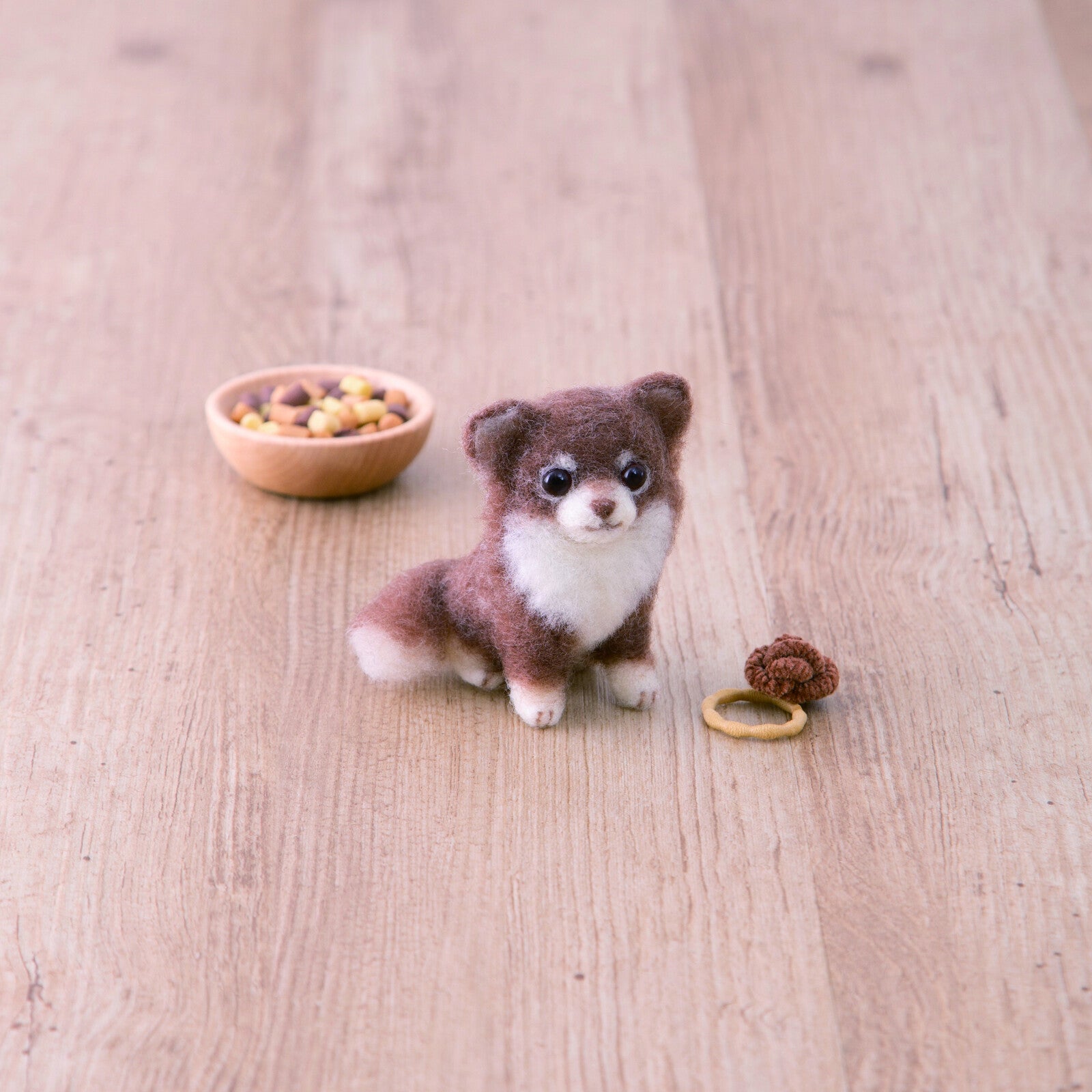 Chihuahua (long coat) [Wool felt] [Handmade kit]