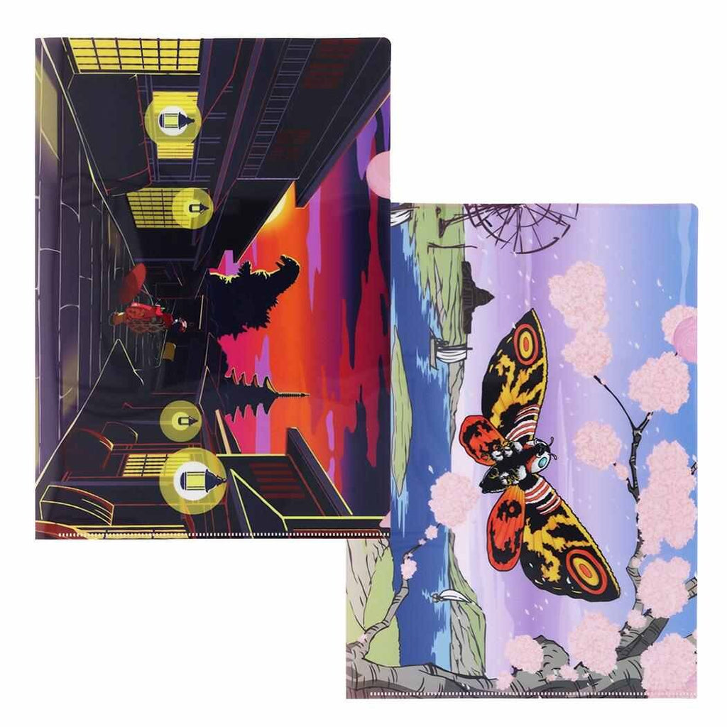 JAPANESE ART Godzilla Clear File Folder (Set of 2) - V