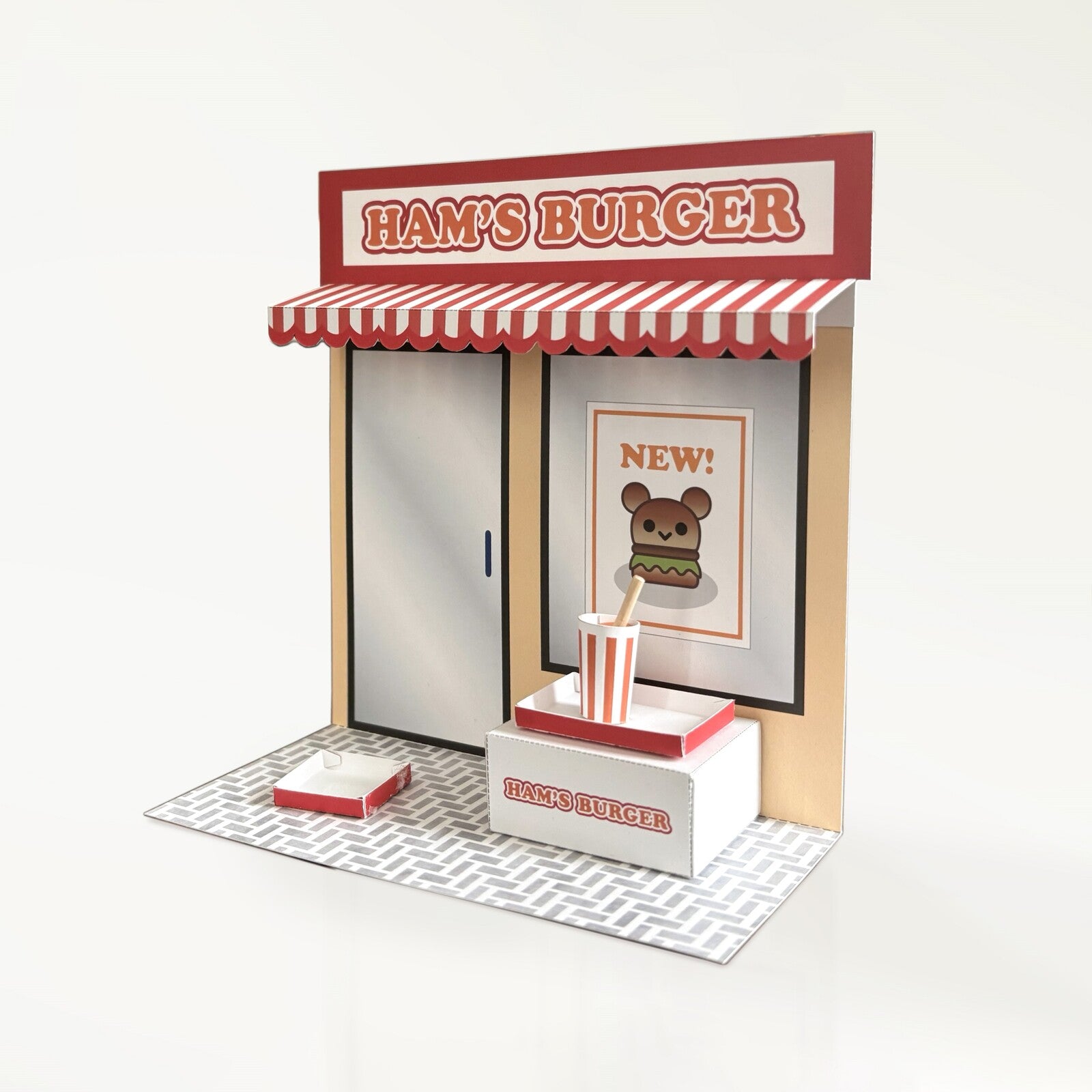 Cute Animal Shop Hamster Hamburger Shop