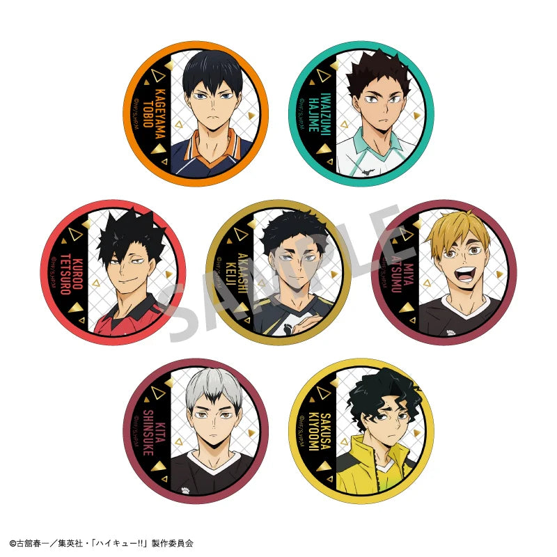 "Haikyu!!" Trading Gilding Can Badge B