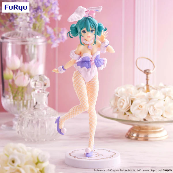 Hatsune Miku?BiCute Bunnies Figure -White Rabbit Purple Color ver.-