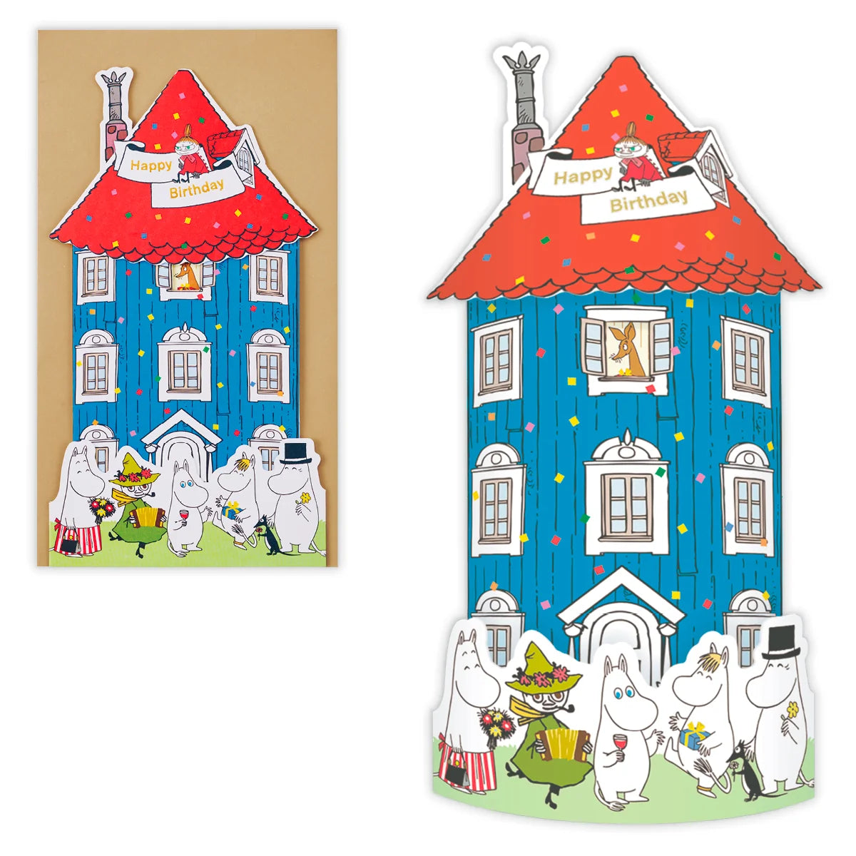 "Moomin" Moominhouse Pop-Up Birthday Card