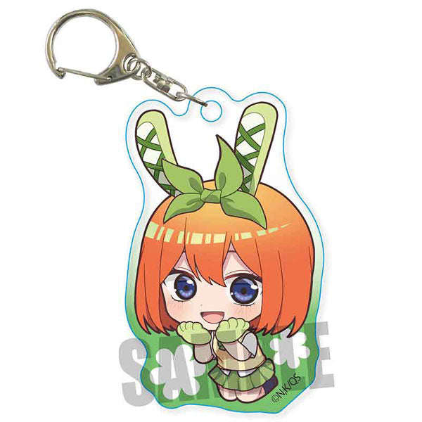 Pukasshu Acrylic Key Chain "The Quintessential Quintuplets Specials" Nakano Yotsuba Usamimi Ver.