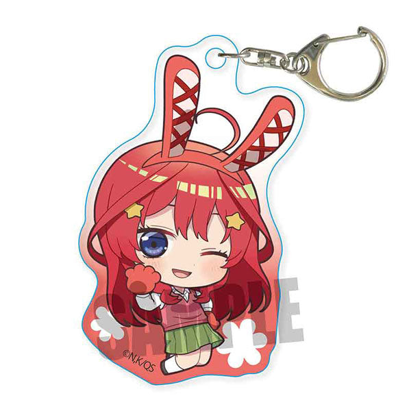 Pukasshu Acrylic Key Chain "The Quintessential Quintuplets Specials" Nakano Itsuki Usamimi Ver.