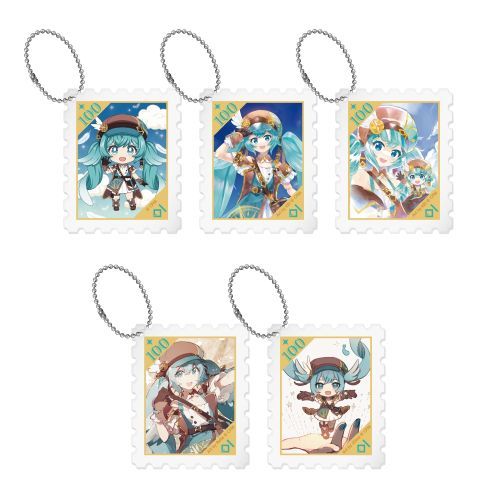 100th Nendoroid Hatsune Miku Commemorative Exhibition Trading Acrylic Key Chain