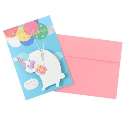 Fluffmoo Birthday Pop-up Card - Design 2