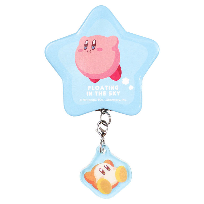 "Kirby's Dream Land" Star Type Can Badge with Charm Fuwafuwa Blue