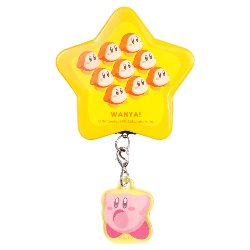 "Kirby's Dream Land" Star Type Can Badge with Charm Ippai Waddle Dee Orange
