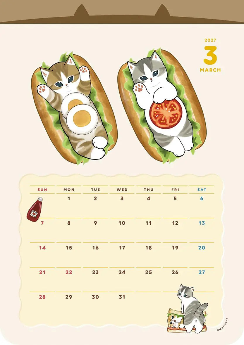 "mofusand" 2027 Calendar