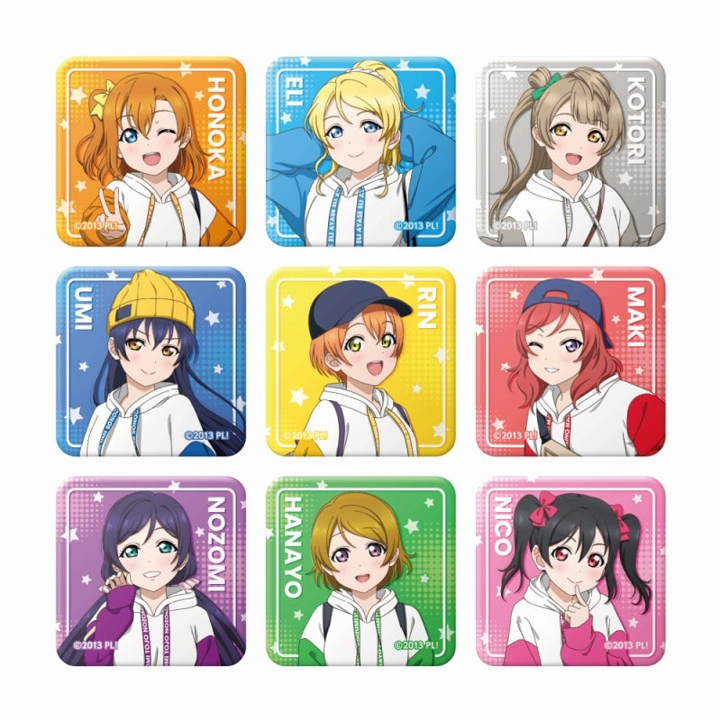 Love Live! Trading Original Illustration Square Can Badge