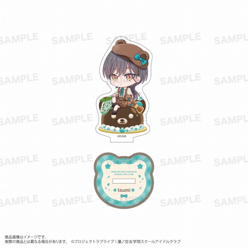 Love Live! Hasu no Sora Jogakuin School Idol Club Trading Acrylic Stand (Chara Dolce) Teddy Bear Ver.